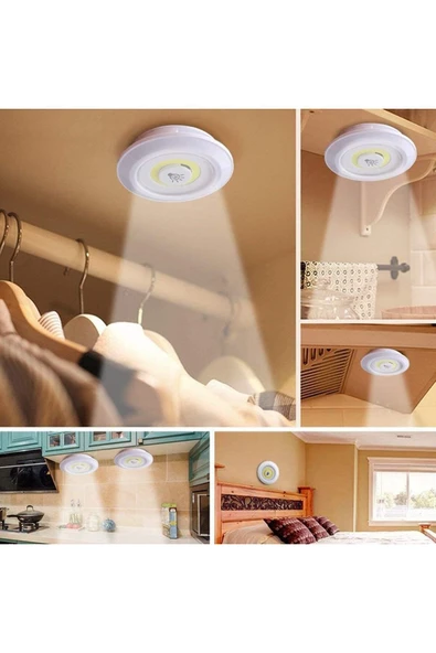 Ucuz Geldi 3lü Kumandalı Kabin Led Set Gece Lambası Mutfak Tezgah Altı Dolap İçi Kabin Altı Banyo Aydınlatması