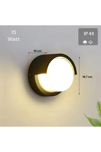 Ucuz Geldi 15w Modern Tasarım Led Aplik İç ve Dış Mekan Duvar Lambası Cata Bora Gün Işığı Bahçe Duvar Apliği - 5