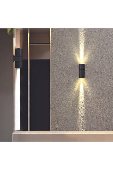 Ucuz Geldi Çiftli Çağlayan Aplik IP54 Dış Mekan Zita Gün Işığı Bahçe Aydınlatma Duvar Apliği + 2 Led Ampul