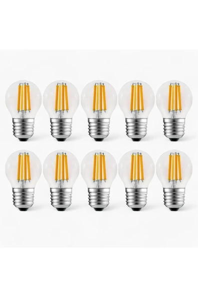Ucuz Geldi 6 Watt Mini Top Ampul Led Filament G45 Şeffaf Cam Rustik Ampul E27 Duy 3000k Gün Işığı 10 Adet - 8