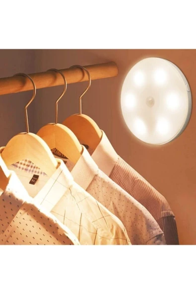 Ucuz Geldi Sensörlü Şarjlı Dolap Içi Kablosuz Led Kabin Aydınlatma Cata Mıknatıslı Gece Lambası - 5