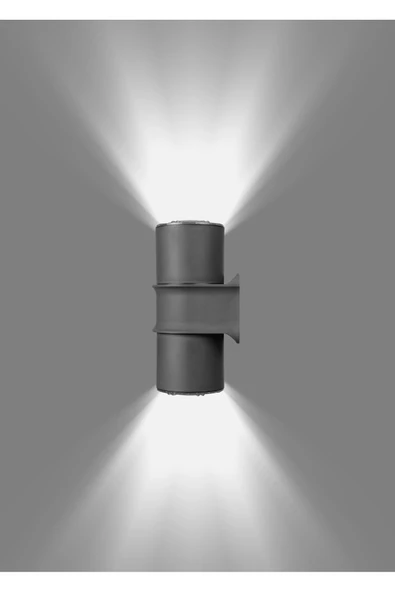 Ucuz Geldi Çiftli Çağlayan Aplik IP54 Dış Mekan Zita Beyaz Işık Bahçe Aydınlatma Duvar Apliği + 2 Led Ampul
