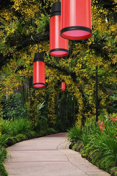 Ucuz Geldi Kule Ağaç Feneri 6 Farklı Renk Su Geçirmez Kaliteli Dekoratif Zita Kapsül Fener  6'lı Paket - Resim 6