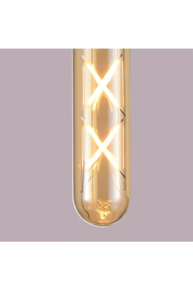 Ucuz Geldi 4w Wintage Rustik Led Ampul 2500k E27 Duy Lambam Çubuk Amber Cam Sarı Işık Retro Filament Tüp Ampul - 6