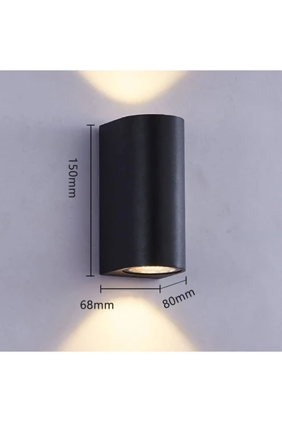 Ucuz Geldi Dekoratif Duvar Lambası 2 Yönlü Duvar Aplik Cata Solomon 12w Duvar Apliği Gün Işığı Duvar Aydınlatma - Resim 3