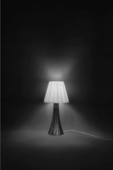 Ucuz Geldi Vertu Abajur Masa Lambası Komodin Abajur Dekoratif Polipropilen Antrasit Şifonyer Üstü Gece Lambası - 2