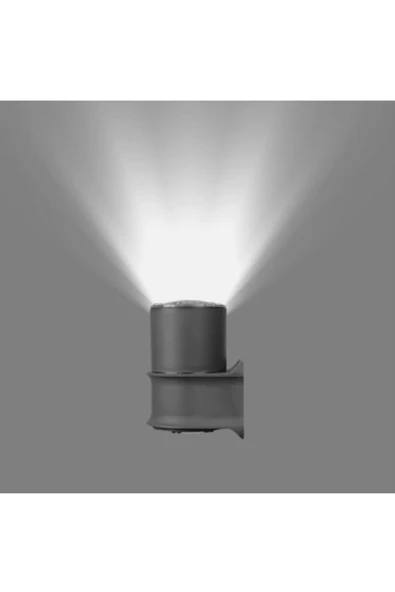 Ucuz Geldi Tekli Çağlayan Aplik IP54 Dış Mekan Zita Beyaz Işık Bahçe Aydınlatma Duvar Apliği + Gu10 Led Ampul - 3