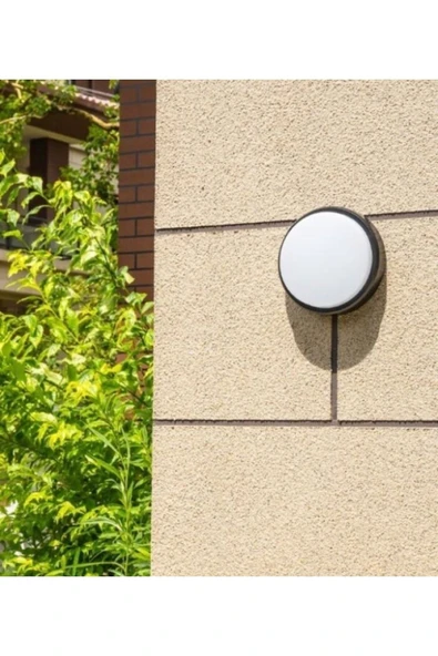 Ucuz Geldi Balkon Lambası Teras Lambası Artos 15w Yuvarlak Siyah Banyo Lambası 6400k Beyaz Işık Tavan Lambası - Resim 3