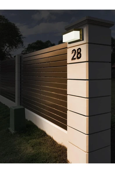 Ucuz Geldi Bahçe Aydınlatması Led Işık 12w Gün Işığı 3000k Zita Ultra Şapkalı Bahçe Duvar Aplik Su Geçirmez - 5