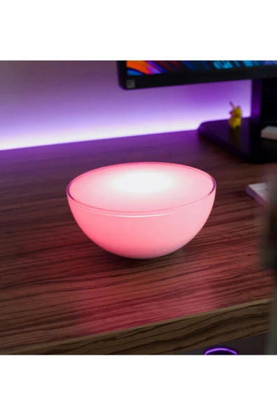 Ucuz Geldi Bowl Led Ambiyans Işığı Dimmerli Bluetooth Onvec Smart Küre Lamba Taşınabilir Ortam Aydınlatma - 7