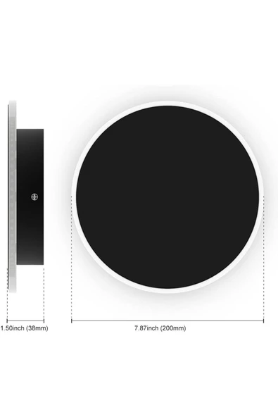 Ucuz Geldi Dekoratif Led Işık Dokunmatik Renk Geçişli Duvar Aydınlatma 6w 14cm Luna Hero Led Aplik Üç Renk Işık - 6