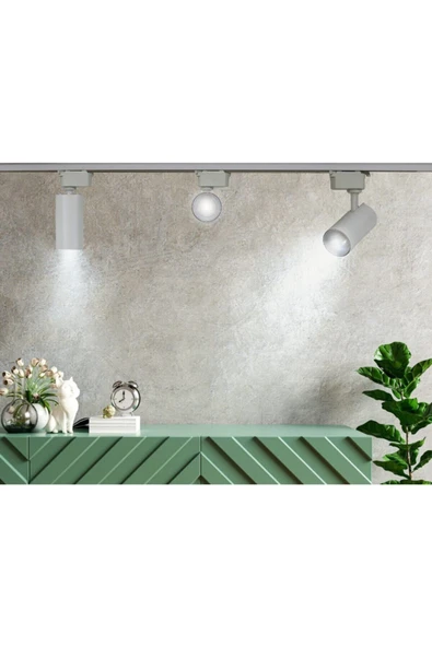 Coral Light Mini Ray Spot Sylvania Gu-10 Led Ampullü Spot Lamba 3000k Beyaz Kasa Sarı Işık - 4