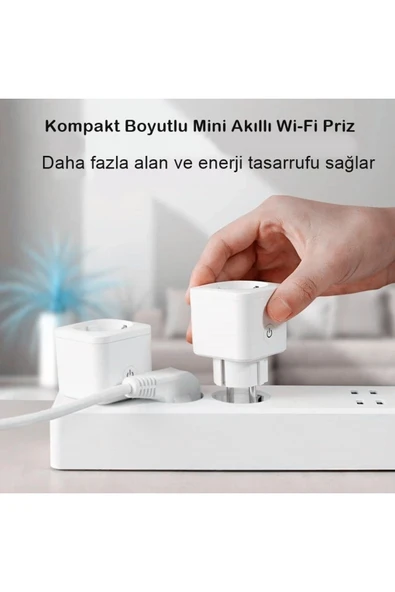 Ucuz Geldi Akıllı Priz Uzaktan Kontrol  Programlanabilir Zaman Ayarlı  Sesle Kontrol  16a Cata Wifi Priz - Resim 8