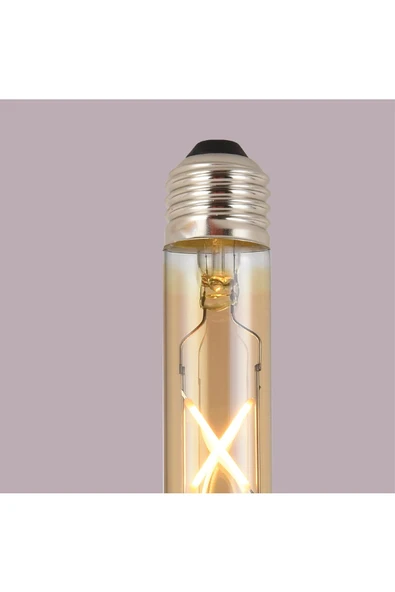 Ucuz Geldi 4w Wintage Rustik Led Ampul 2500k E27 Duy Lambam Çubuk Amber Cam Sarı Işık Retro Filament Tüp Ampul - 7