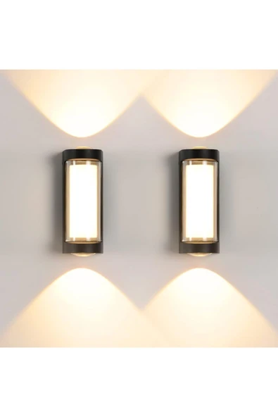 Ucuz Geldi Dekoratif 3 Yönlü Led Aydınlatma 9w 3200K Gün Işığı İç ve Dış Mekan Cata Lara Led Aplik - 6