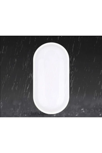 Ucuz Geldi Banyo Tavan Lambası Aydos 20W Oval Balkon Tavan Lambası 6400K Beyaz LED Işık Teras Duvar Lambası - 3