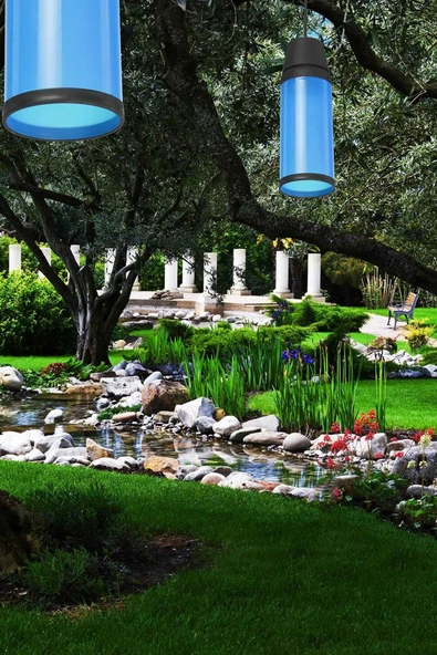 Ucuz Geldi Kule Ağaç Feneri 6 Farklı Renk Su Geçirmez Kaliteli Dekoratif Zita Kapsül Fener  6'lı Paket - Resim 7