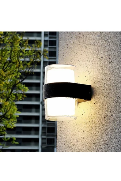 Coral Light Silindir Led Aplik 12 Watt Gün Işığı 3200k Iç Mekan Ve Dış Mekan Cata Bora Led Aplik Ip54 ürün görseli 1