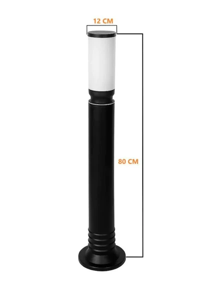 Ucuz Geldi Kule Uzun 80 Cm Set Üstü Direk Bahçe Lambası Zita Bahçe Aydınlatma Yol Lambası - 3