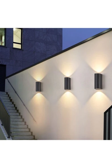 Ucuz Geldi Dekoratif Duvar Lambası 2 Yönlü Duvar Aplik Cata Solomon 12w Duvar Apliği Gün Işığı Duvar Aydınlatma - Resim 7