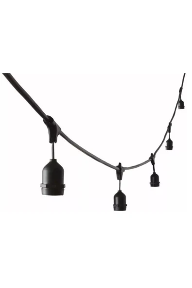 Ucuz Geldi Bahçe Organizasyon Işığı E27 5 Duylu Eklenip Uzatılabilir 5 Mt Cata Sarmaşık Dış Mekan Aydınlatma - Resim 2