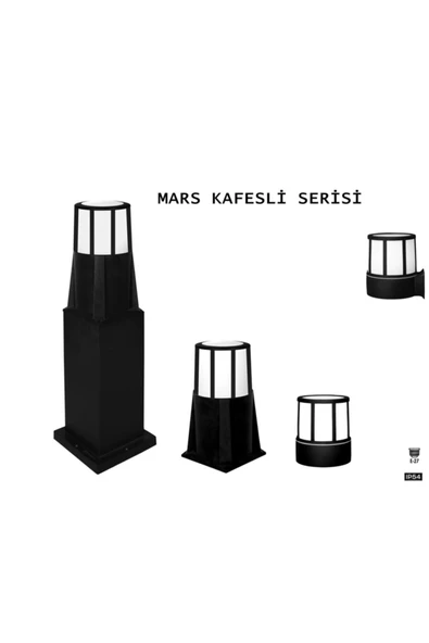 Ucuz Geldi Mars Kafesli 75 Cm Bahçe Aydınlatma Lambası Zita Bahçe Lambası Set Üstü Yol Aydınlatma 220v Ip54 - Resim 6