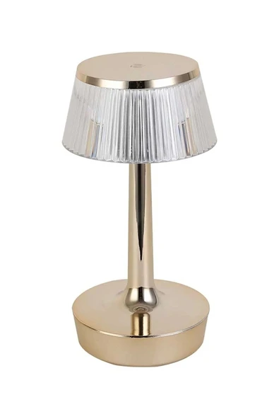 Ucuz Geldi Şarjlı Masa Lambası Dimmerli Dekoratif Abajur Cata Rio Dokunmatik Sunum Lambası 3 Renk Işık Modu - Resim 5