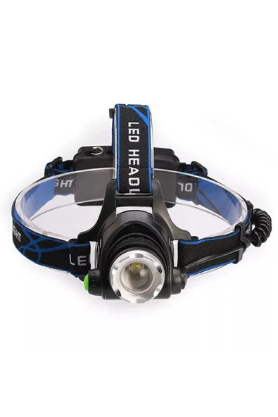 Ucuz Geldi Poyraz Şarjlı Led Kafa Feneri Ayarlanabilir Zoom Özellikli 3 Modlu Beyaz Işık Outdoor Kafa Lambası ürün görseli 1