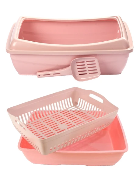 Açık Süzeçli Elekli Kedi Tuvaleti 37x49x17 cm - 9