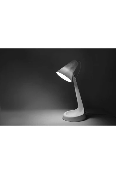 Ucuz Geldi Ders Çalışma Masası Lambası Zita Kuzey Beyaz Hareketli Başlık Çocuk Masa Lambası Ve Led Ampul - Resim 2