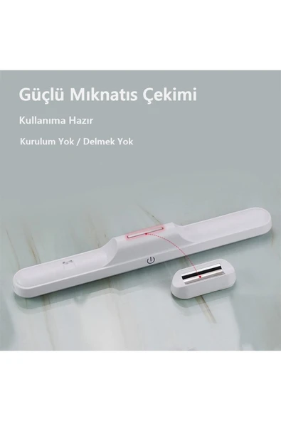 Ucuz Geldi Şarjlı Led Lamba Kablosuz Micro Usb Mıknatıslı Led Işık 3 Farklı Işık Modu Martı Beyaz Led Aplik - 8