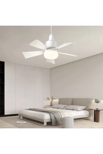 Ucuz Geldi 82 Watt Vantilatör 3 Kademe Hız Dimmerli 3 Renk Led Işık Cata Karayel Kumandalı Fan Torch Led Ampul - Resim 2