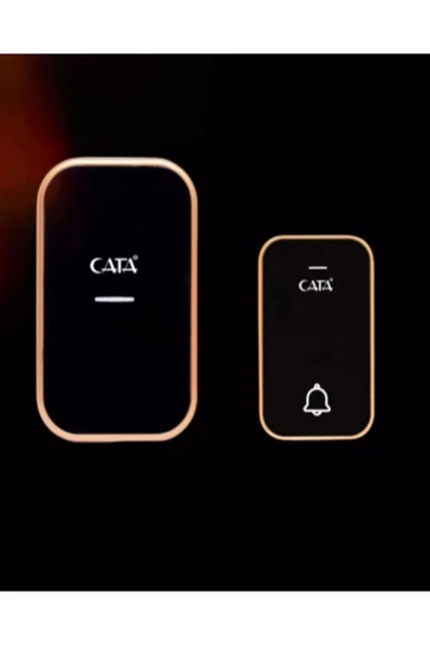 Ucuz Geldi Kinetik Enerjili Kapı Zili Pilsiz Şarjsız Kablosuz Fişi Prize Tak Çalıştır Cata Kumandalı Zil Siyah - Resim 2