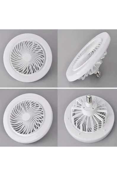Ucuz Geldi 42 Watt Vantilatör 3 Kademe Hız Dimlenebilir 3 Renk Led Işıklı Cata Poyraz Kumandalı Fan Led Ampul - 3