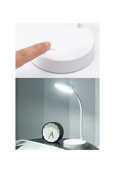 Ucuz Geldi Şarjlı Masa Lambası 3 Farklı Renk Moduna Dokunmatik Geçiş Cata Berlin Dimmerli Işığı Ayarlanabilir - Resim 7