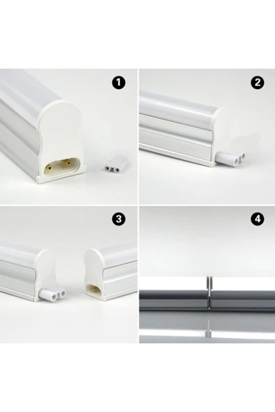 Ucuz Geldi Mutfak Tezgah Altı Aydınlatma Led Bant Armatür 20w 117,5 Cm Beyaz Işık 220v Mutfak Led Tezgah Işığı - 3