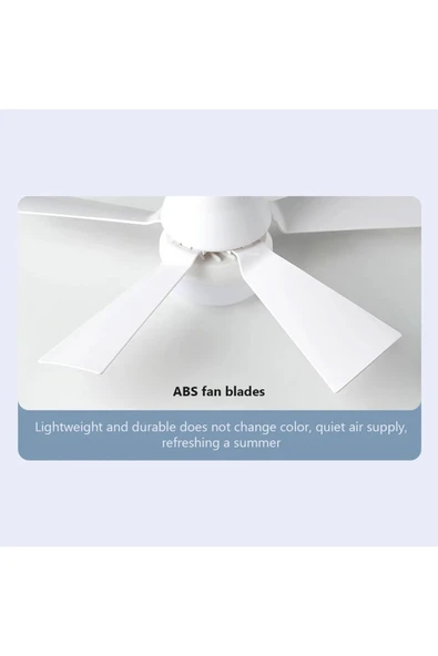 Ucuz Geldi 62 Watt Vantilatör 3 Kademe Hız Dimmerli 3 Renk Led Işık Cata Lodos Kumandalı Fan Torch Led Ampul - Resim 5