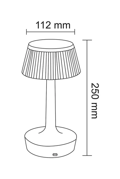 Ucuz Geldi Şarjlı Masa Lambası Dimmerli Dekoratif Abajur Cata Rio Dokunmatik Sunum Lambası 3 Renk Işık Modu - Resim 2