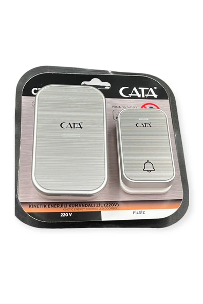 Ucuz Geldi Kinetik Enerjili Kapı Zili Pilsiz Şarjsız Kablosuz Fişi Prize Tak Çalıştır Cata Kumandalı Zil Siyah - Resim 8