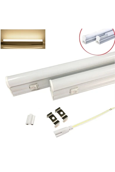 Ucuz Geldi Mutfak Tezgah Altı Aydınlatma Led Bant Armatür 10w 57,5 Cm Gün Işığı 220v Mutfak Led Tezgah Işığı