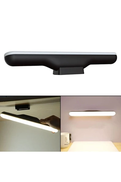 Ucuz Geldi Şarjlı Led Işık Mıknatıslı Led Aplik 3 Farklı Işık Şarjlı Martı Ledli Aplik Siyah Hero Led Lamba - 3