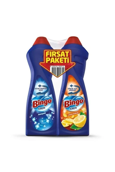 Bingo Krem Banyo Amonyaklı 750 Ml + Mutfak Çiçekleri 750 Ml