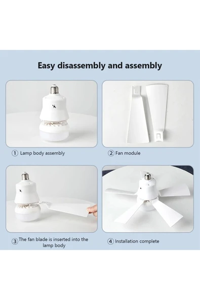 Ucuz Geldi 82 Watt Vantilatör 3 Kademe Hız Dimmerli 3 Renk Led Işık Cata Karayel Kumandalı Fan Torch Led Ampul - Resim 8