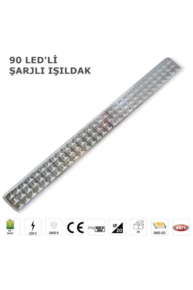 Ucuz Geldi Şarj Edilebilir 90 Ledli Şarjlı Işıldak Cata Tuna 9w Şarjlı Led Işıldak Acil Durum Lambası