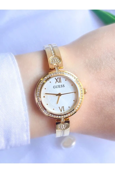 Guess GUGW0655L2 Çelik Kasa Çelik Kordonlu Kadın Kol Saati - Resim 6