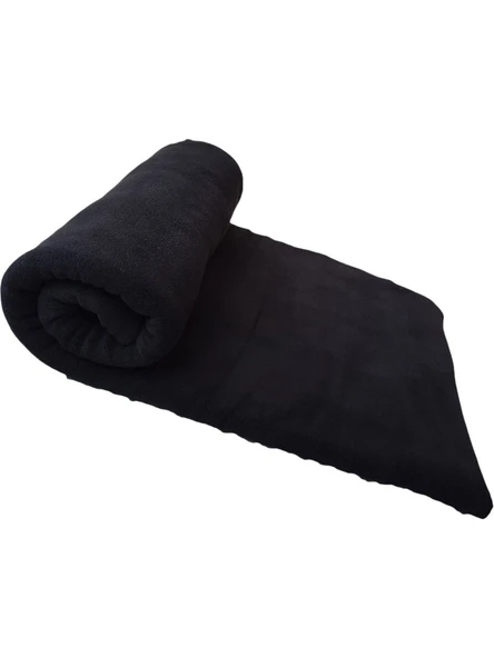 Elmira Desensiz Tek Kişilik Polar Battaniye 120x175 Cm Siyah - 2