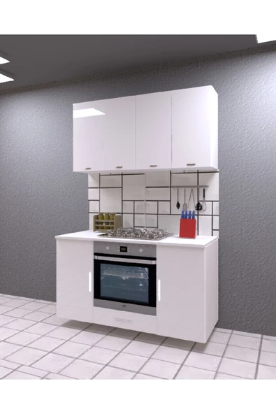 UMGMOBİLYA 140LIK ÜST DOLAPLI ANKASTRE DOLABI, MUTFAK DOLABI, ÇOK AMAÇLI DOLAP - 2