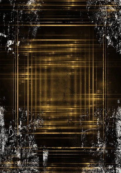 Makinede Yıkanabilir Leke Tutmaz  Gold Dot Keçe Kaymaz Taban Işıltılı Salon Saçaksız Halı B1206  GOLD 120 x 180 - Resim 2