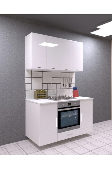 UMGMOBİLYA 140LIK ÜST DOLAPLI ANKASTRE DOLABI, MUTFAK DOLABI, ÇOK AMAÇLI DOLAP