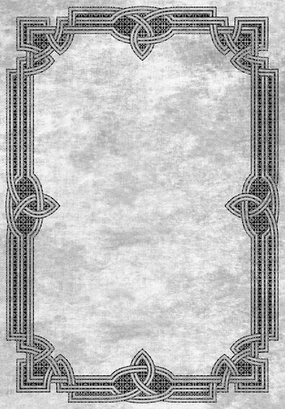 Makinede Yıkanabilir Leke Tutmaz  Gri Dot Keçe Kaymaz Taban Çerçeve Salon Saçaksız Halı B1189  100 x 300 GRİ - Resim 2